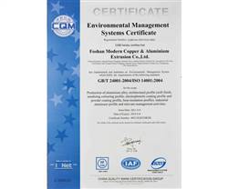 Environment Quality Management System Certificate