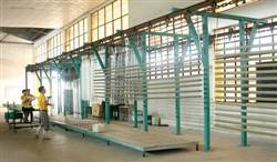 Spraying production line 