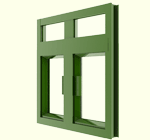 Hinged window and door